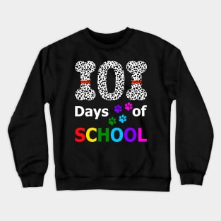 Dalmation Dog 101 Days Of School Tshirt Teachers Kids Gift Crewneck Sweatshirt